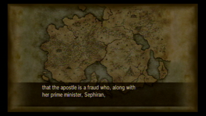 Fire Emblem: Radiant Dawn (Wii) screenshot: Map of Tellius