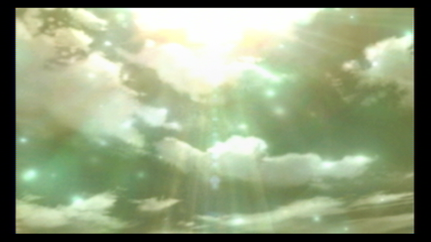 Fire Emblem: Radiant Dawn (Wii) screenshot: A class up begins by looking towards heaven.