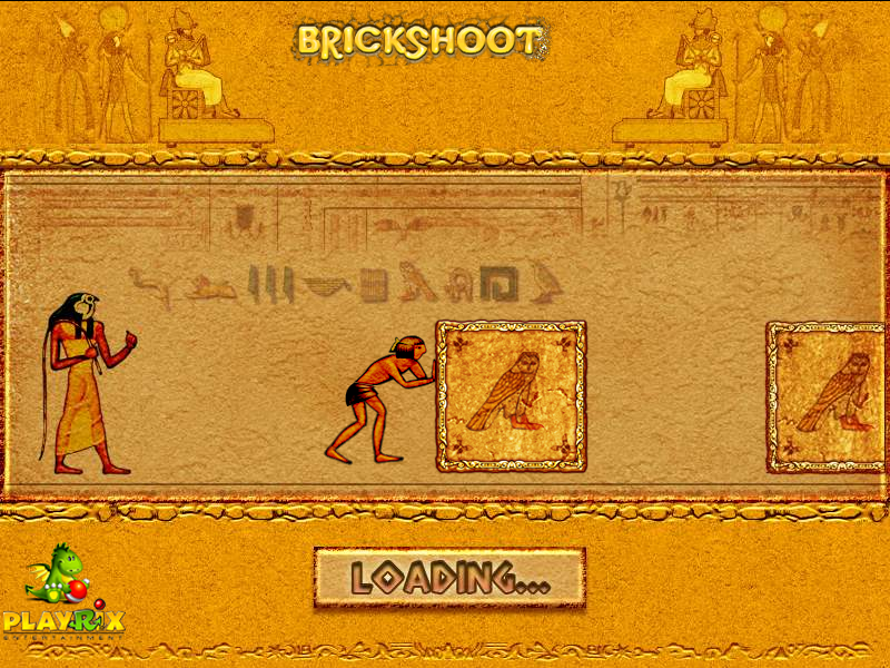 Brickshooter Egypt (Windows) screenshot: A lovely loading screen.
