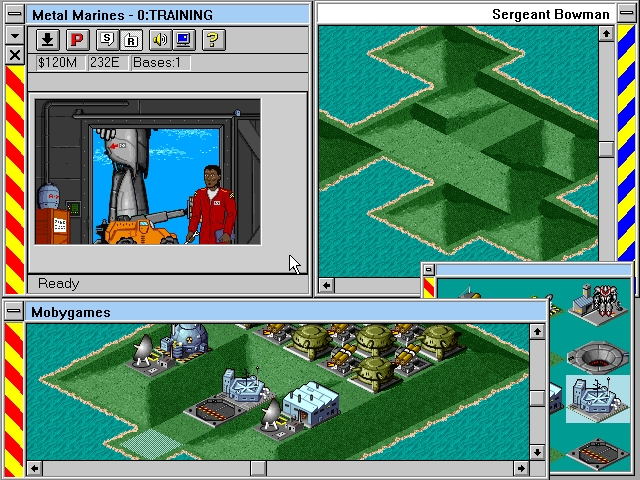 Metal Marines (Windows 3.x) screenshot: Building complete.