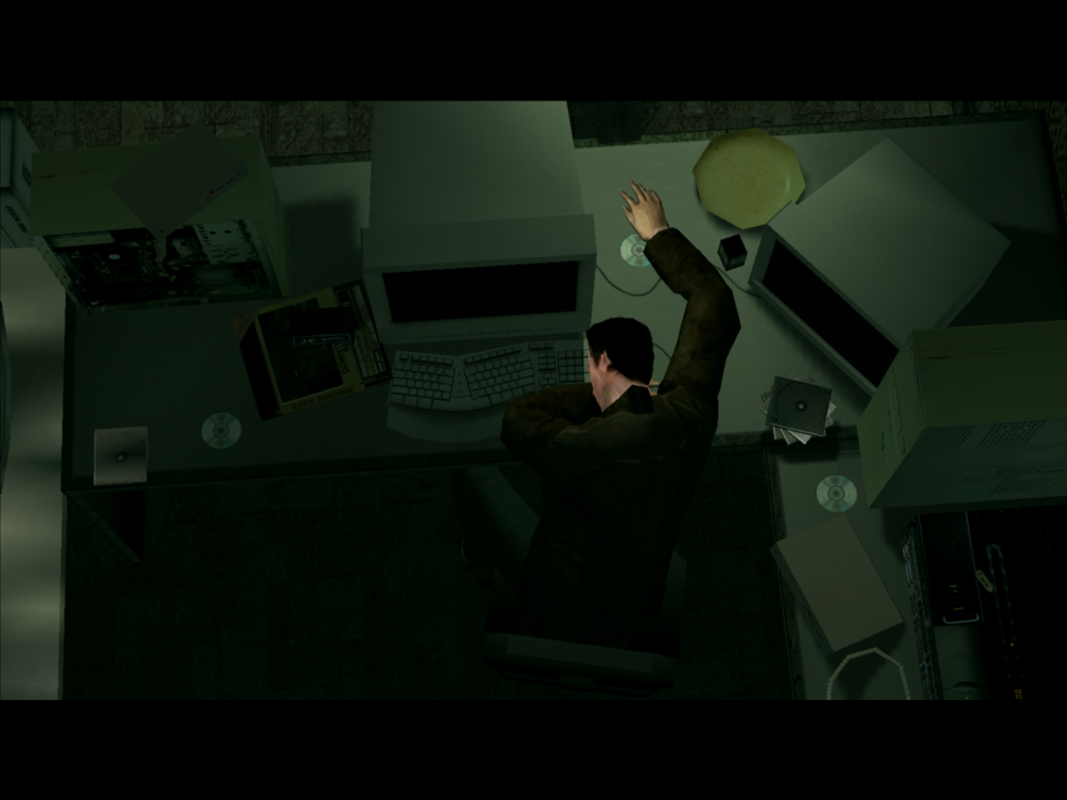 The Matrix: Path of Neo (Windows) screenshot: Neo sleeps.