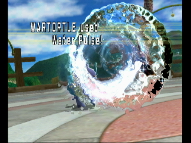Pokémon Battle Revolution (Wii) screenshot: A water pulse