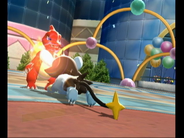 Pokémon Battle Revolution (Wii) screenshot: Electric attack