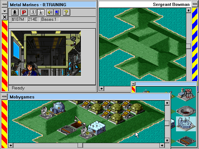 Metal Marines (Windows 3.x) screenshot: Building.