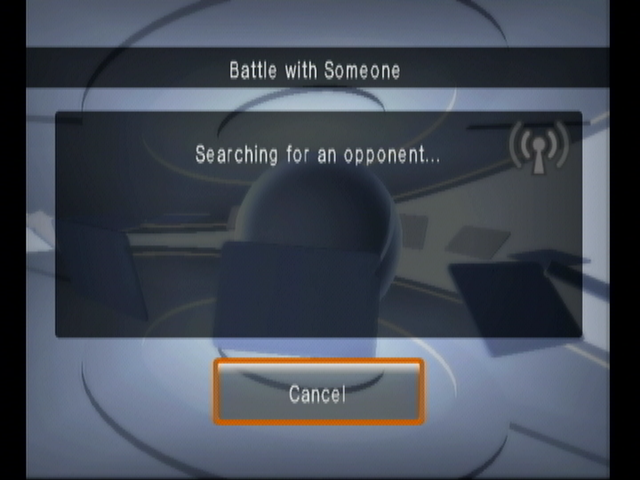 Pokémon Battle Revolution (Wii) screenshot: Wi-fi search