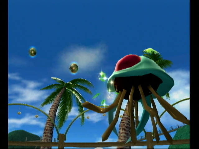 Pokémon Battle Revolution (Wii) screenshot: A pokemon is leech seeded.