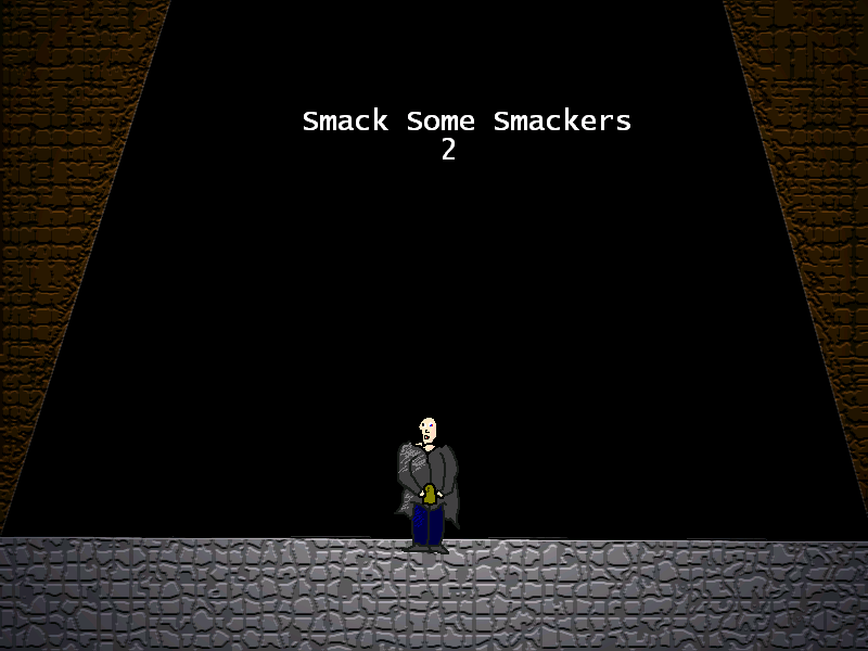 Smack Some Smackers 2 (Windows) screenshot: The announcer