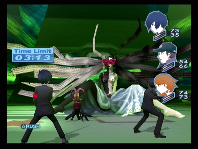 Shin Megami Tensei: Persona 3 (PlayStation 2) screenshot: This boss battle has a time limit