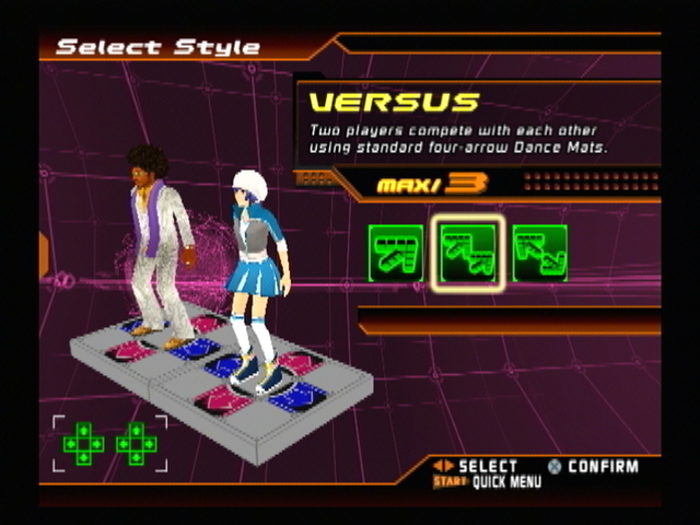 Dance Dance Revolution: SuperNOVA (PlayStation 2) screenshot: Versus mode