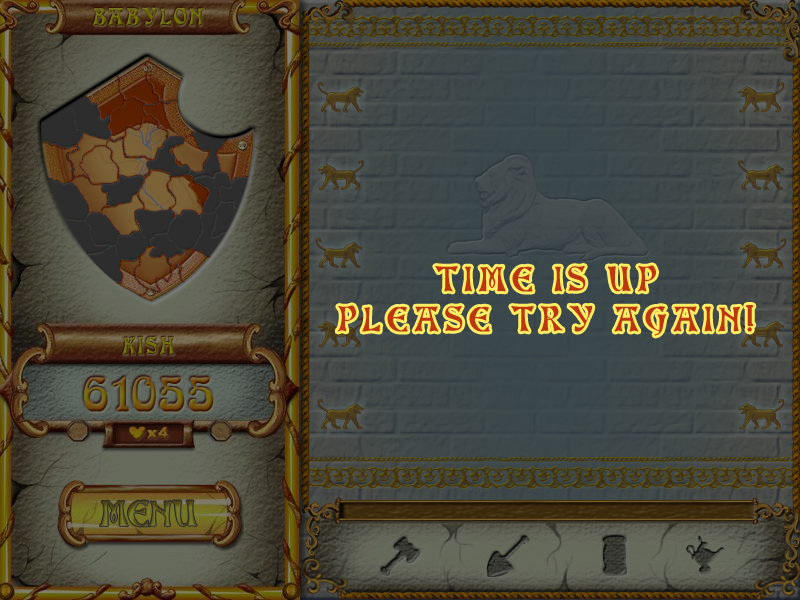 Atlantis Quest (Windows) screenshot: ... and an unfortunate loss.