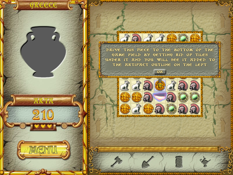Atlantis Quest (Windows) screenshot: That is the piece you want.