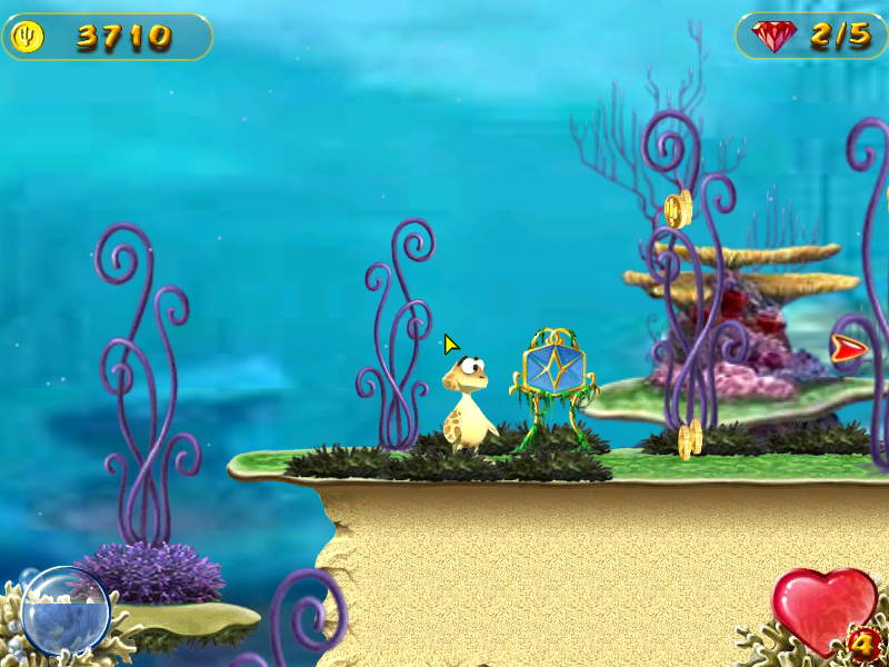 Turtle Odyssey (Windows) screenshot: The check point is this thing...