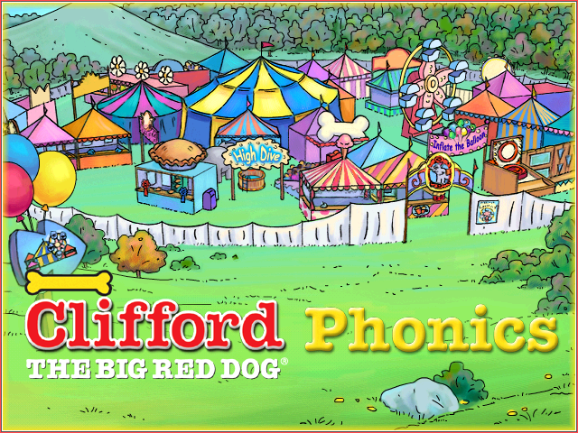 Clifford the Big Red Dog: Phonics (Windows) screenshot: Title screen