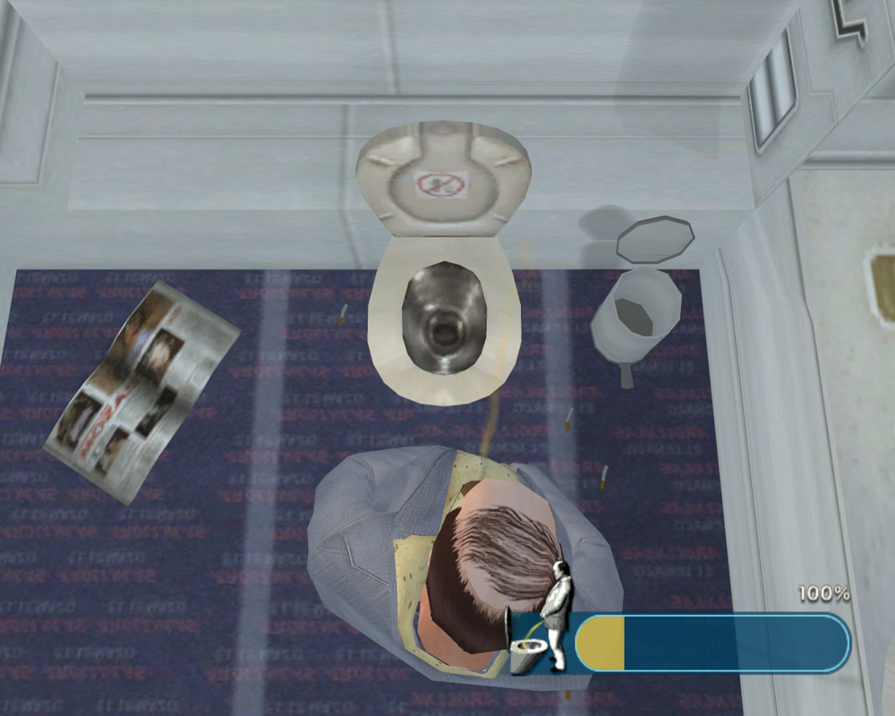 Torrente 3: The Protector (Windows) screenshot: My aim is a little off... Actually you'll score points if you can target properly.