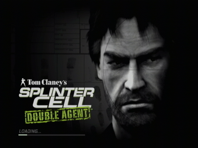 Tom Clancy's Splinter Cell: Double Agent (PlayStation 2) screenshot: Loading screen + face.