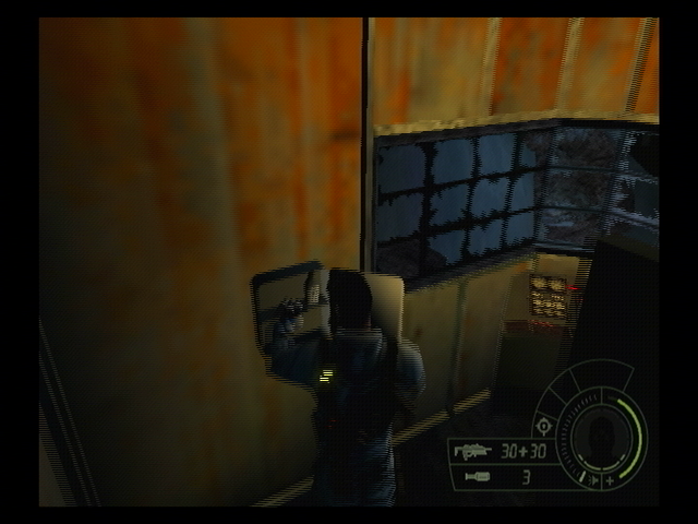 Tom Clancy's Splinter Cell: Double Agent (PlayStation 2) screenshot: Futzing with the thing in the thing...