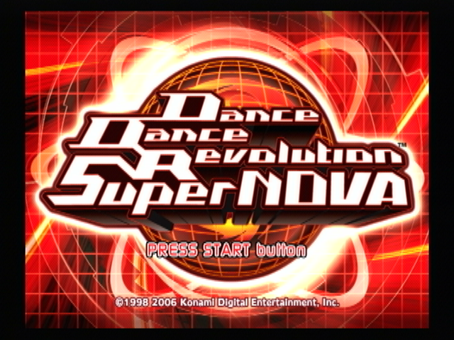 Dance Dance Revolution: SuperNOVA (PlayStation 2) screenshot: Title screen