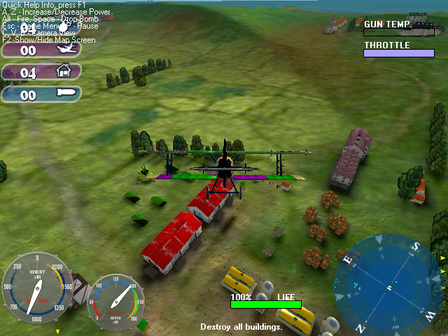 Sky Aces (Windows) screenshot: On a mission to destroy