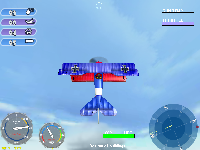 Sky Aces (Windows) screenshot: Doing a back flip