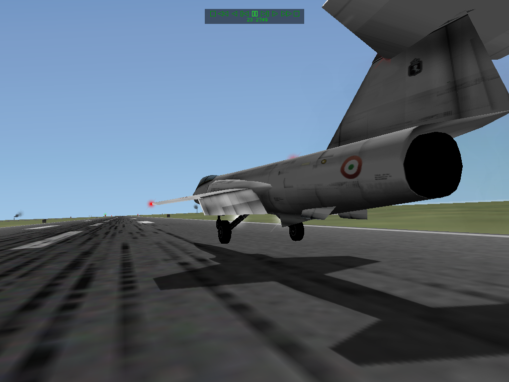X-Plane 6 (Macintosh) screenshot: F-104 Starfighter