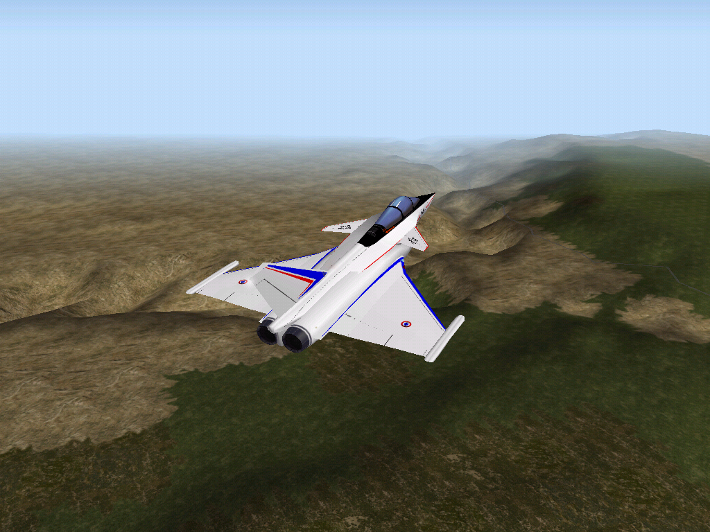 X-Plane 6 (Windows) screenshot: Rafale A