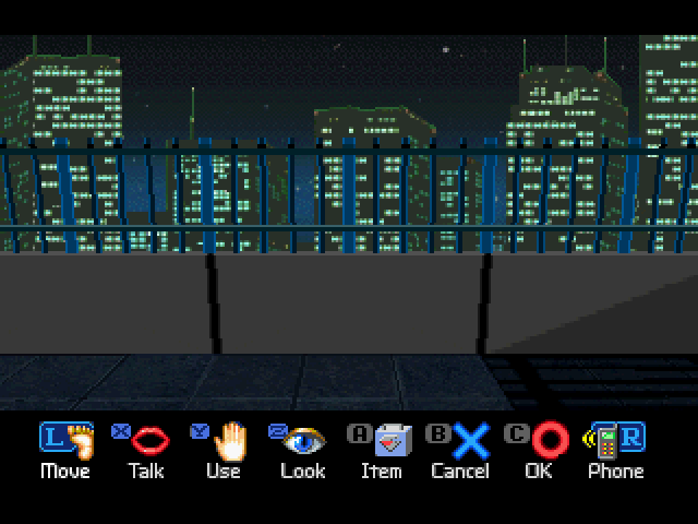 Virus (SEGA Saturn) screenshot: View of a virtual city