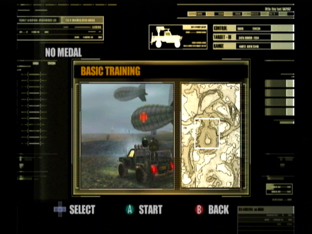 Reign of Fire (GameCube) screenshot: Level select