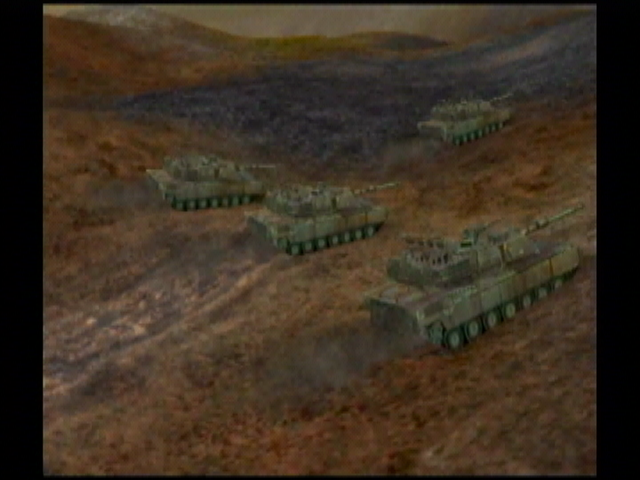 Reign of Fire (GameCube) screenshot: Treads on barren land.