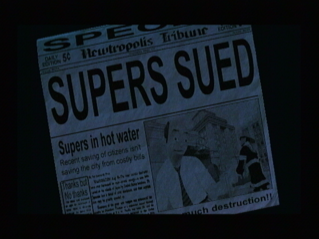 The Incredibles (GameCube) screenshot: The plot thickens.