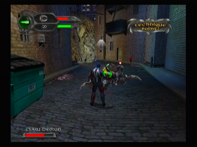 Spawn: Armageddon (GameCube) screenshot: By flipping it over of course!