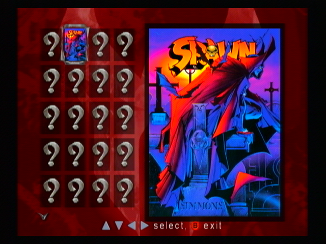 Spawn: Armageddon (GameCube) screenshot: Comic art