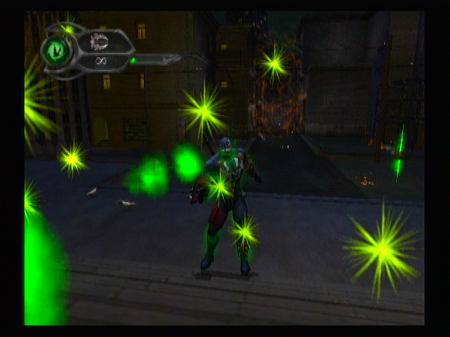 Spawn: Armageddon (GameCube) screenshot: A necroplasmic projectile attack