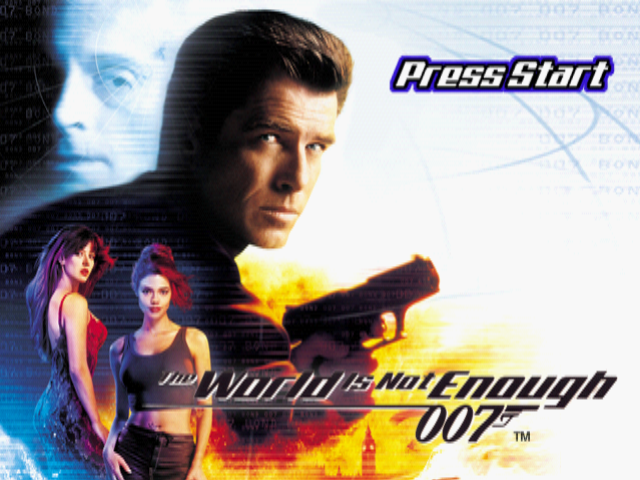 007: The World is Not Enough (PlayStation) screenshot: Title screen.