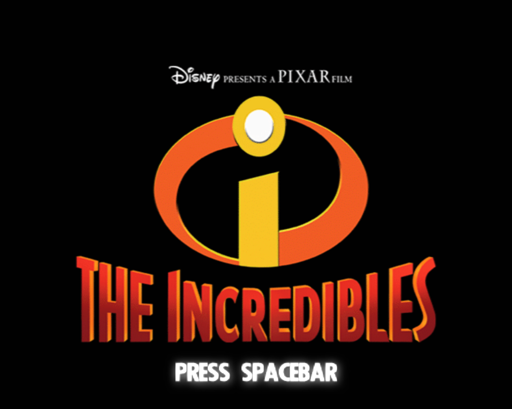 The Incredibles (Windows) screenshot: Title screen