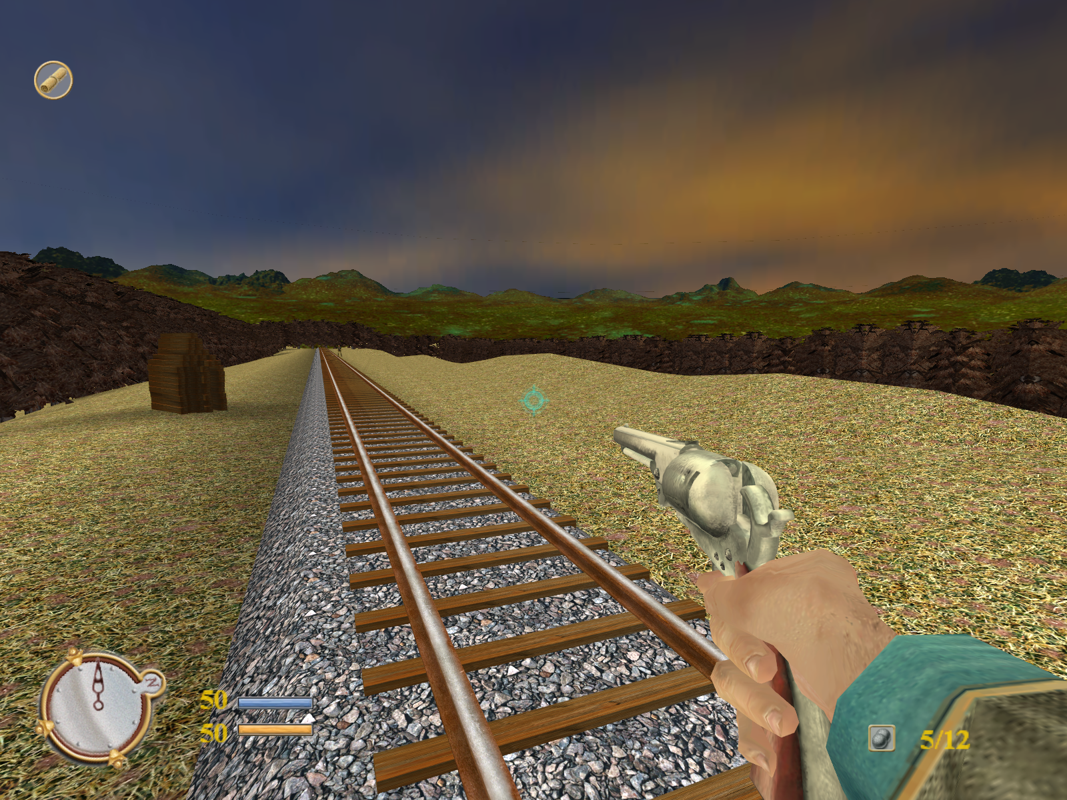 Gods and Generals (Windows) screenshot: These railroad tracks start and end right here in this little clearing.