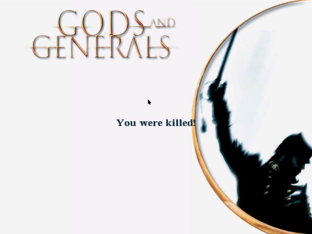 Gods and Generals (Windows) screenshot: Ack! I died.