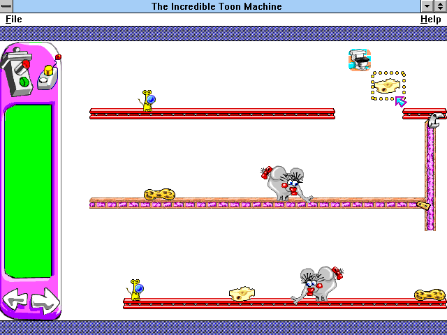 The Incredible Toon Machine (Windows 3.x) screenshot: Elefants & peanuts
