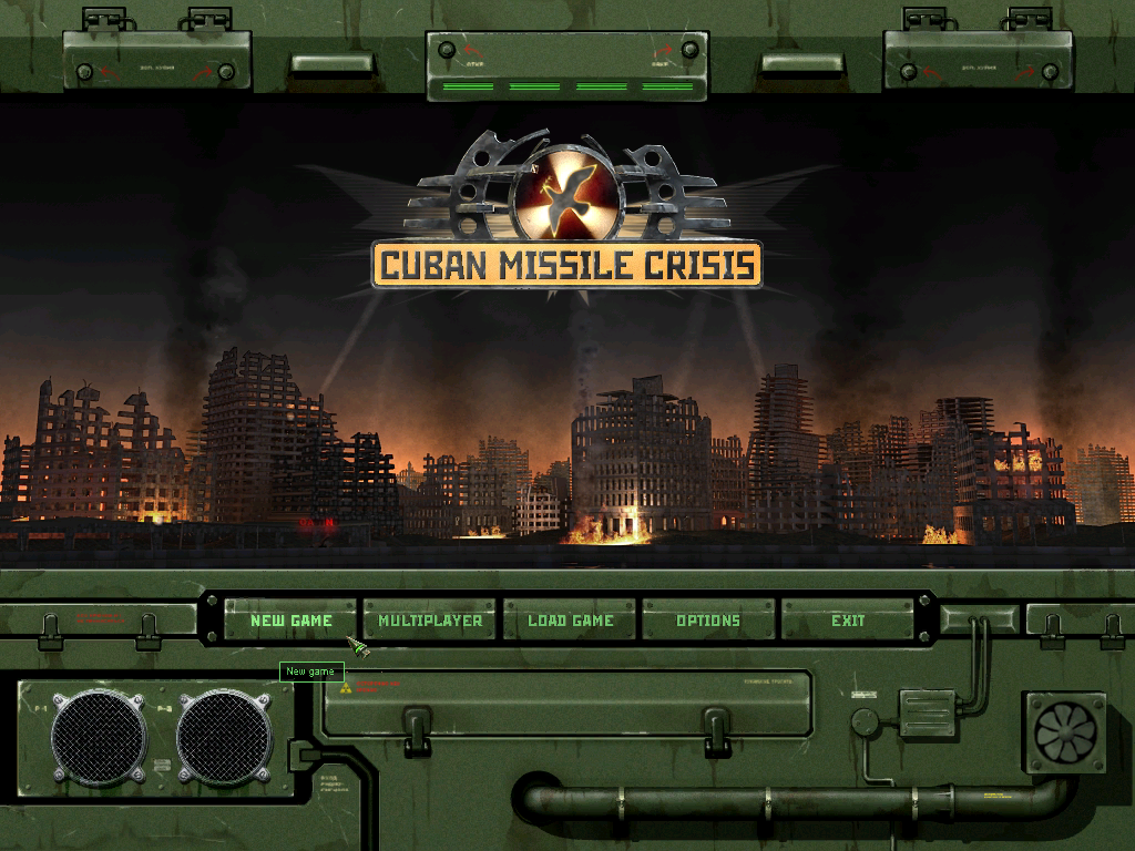 Cuban Missile Crisis: The Aftermath (Windows) screenshot: Main menu