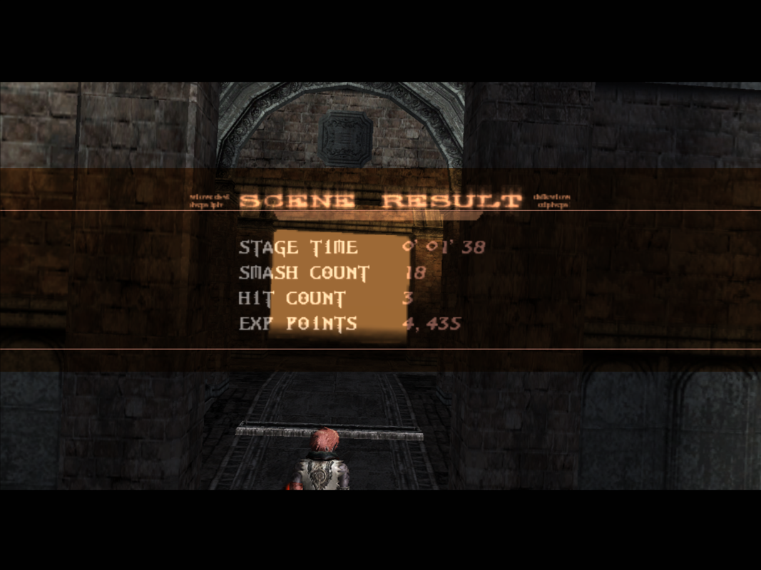 Chaos Legion (Windows) screenshot: Level ending statistics