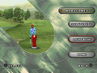 VR Golf '97 (PlayStation) screenshot: Golfer