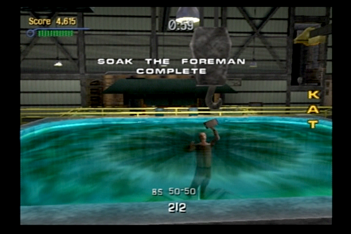 Tony Hawk's Pro Skater 3 (PlayStation 2) screenshot: Complete a number of tasks to move on to the next skating arena.