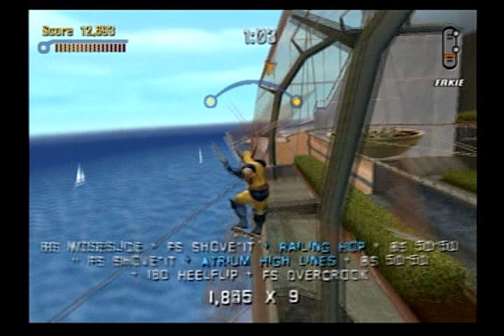 Tony Hawk's Pro Skater 3 (PlayStation 2) screenshot: Careful on those ledges!