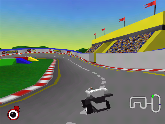 LEGO Racers (Windows) screenshot: Then take it out for a test drive.