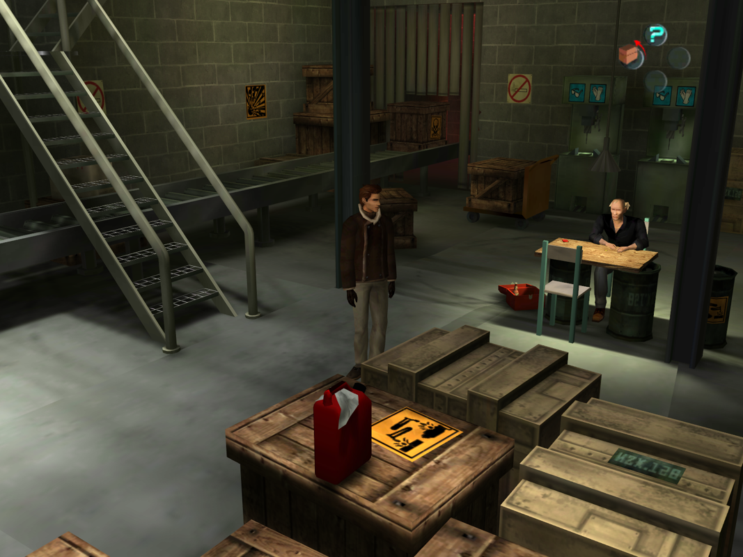 Largo Winch: Empire Under Threat (Windows) screenshot: That old man will only help if you can beat him in poker.