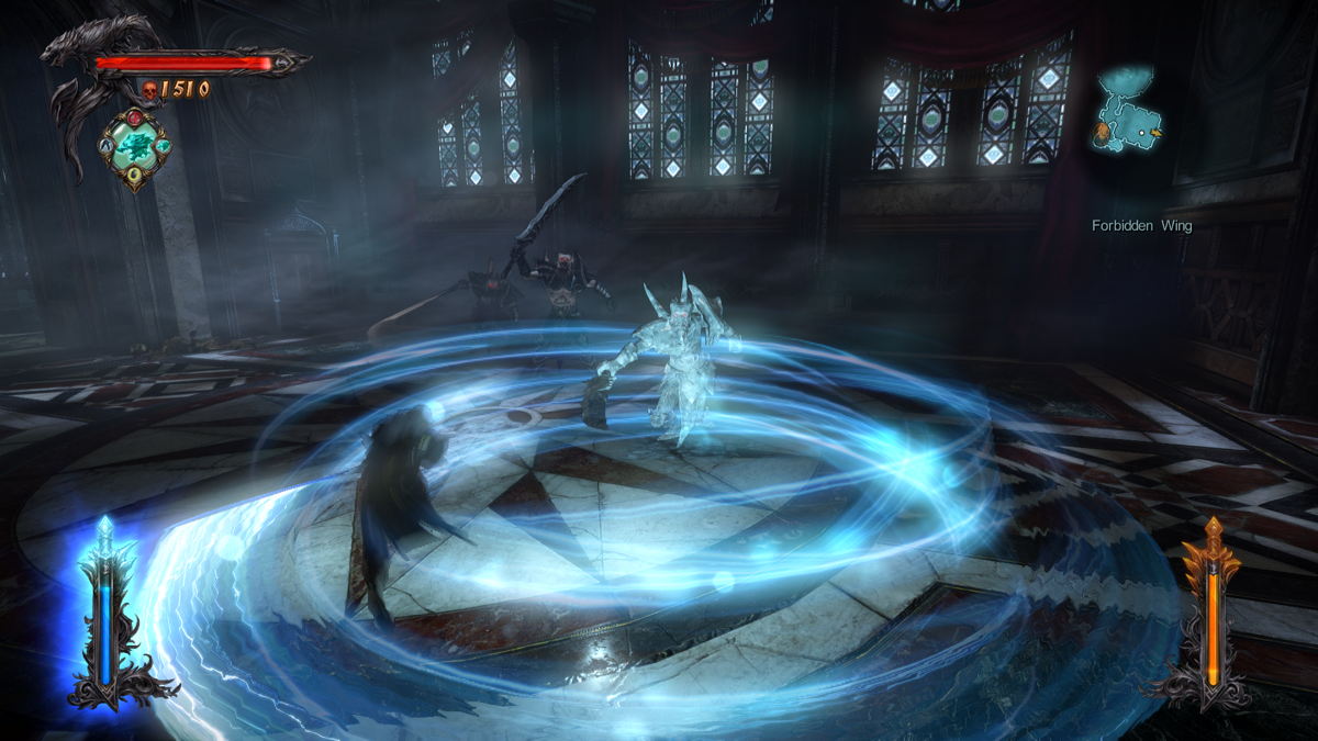 Castlevania: Lords of Shadow 2 - Revelations (Windows) screenshot: Freezing an enemy