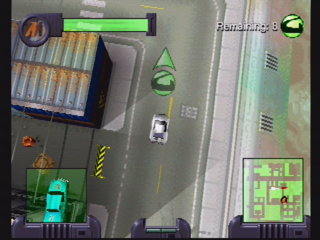 Action Man: Operation Extreme (PlayStation) screenshot: Driving around.