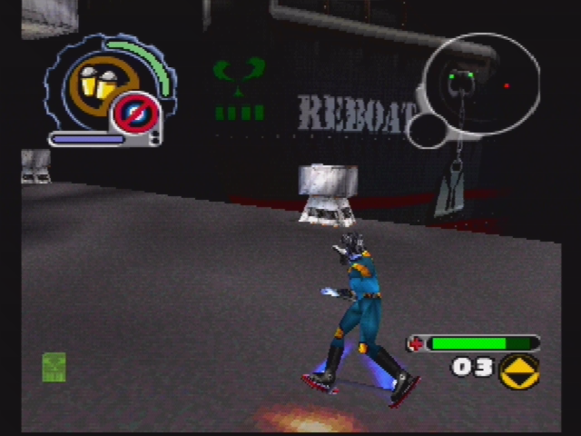 ReBoot (PlayStation) screenshot: On the docks