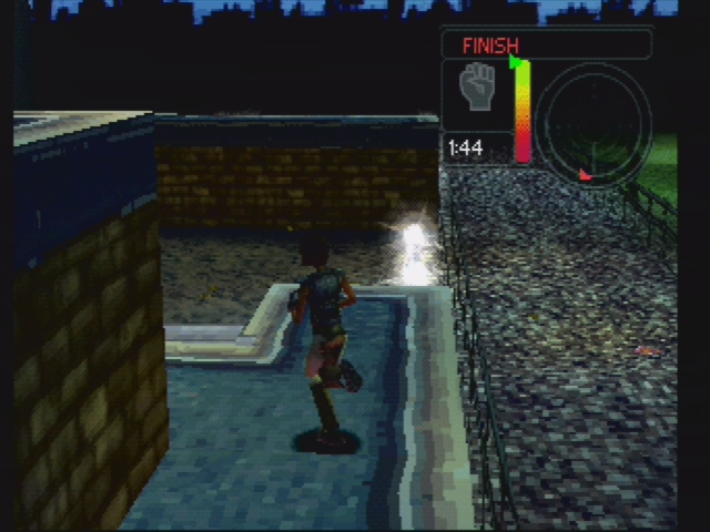 Urban Chaos (PlayStation) screenshot: The physical training course will teach you movement.