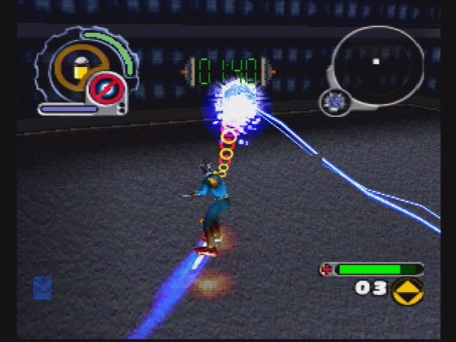 ReBoot (PlayStation) screenshot: Repairing a tear.