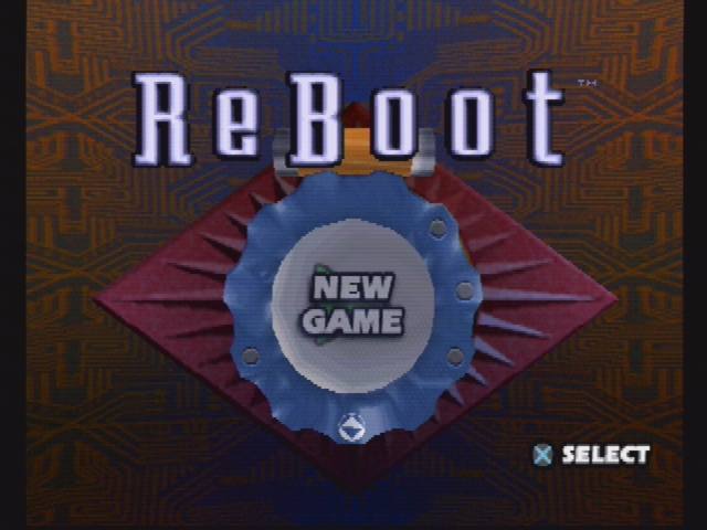 ReBoot (PlayStation) screenshot: Main menu